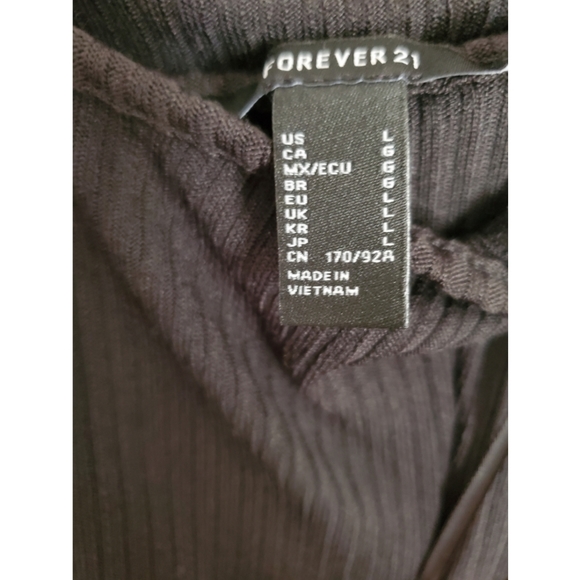 Black Bodysuit, cross straps, Size L - Picture 6 of 6